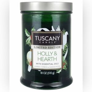 Tuscany Candle Limited Edition 18 oz. Holly & Hearth Scented Candle~NEW!